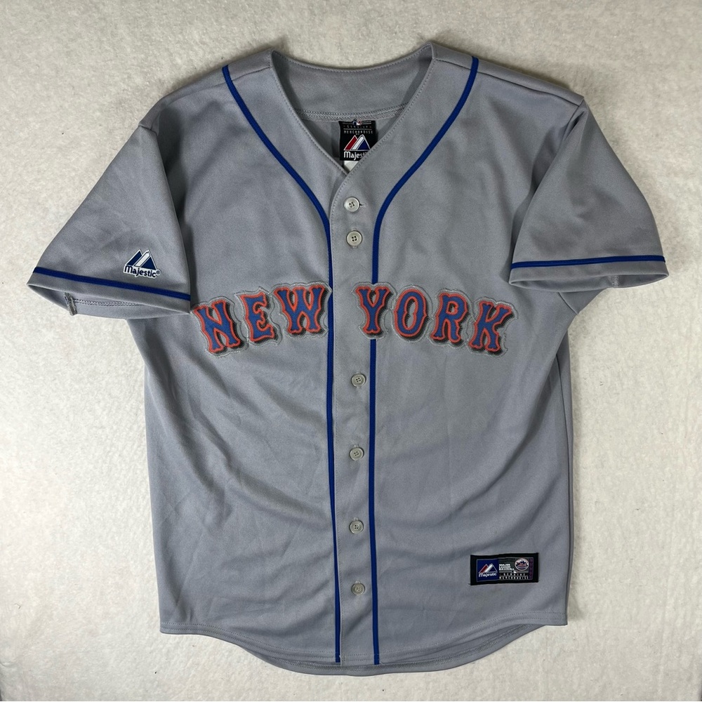 New York Mets Ike Davis #29 Baseball MLB Jersey Size Youth Large Majestic Gray